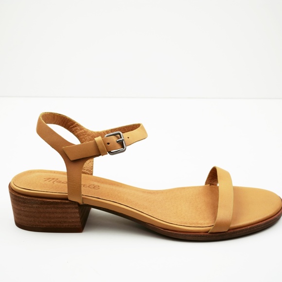 New MADEWELL The Louise Sandal in Leather Earthen Sand - Picture 3 of 6